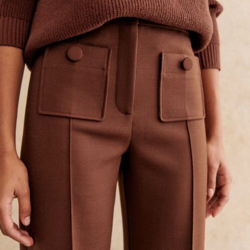 EUC Sezane Dan Trousers in Caramel (size 36/US4)